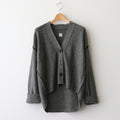 Cotton-Wool Cardigan #Black Mix [oni058]