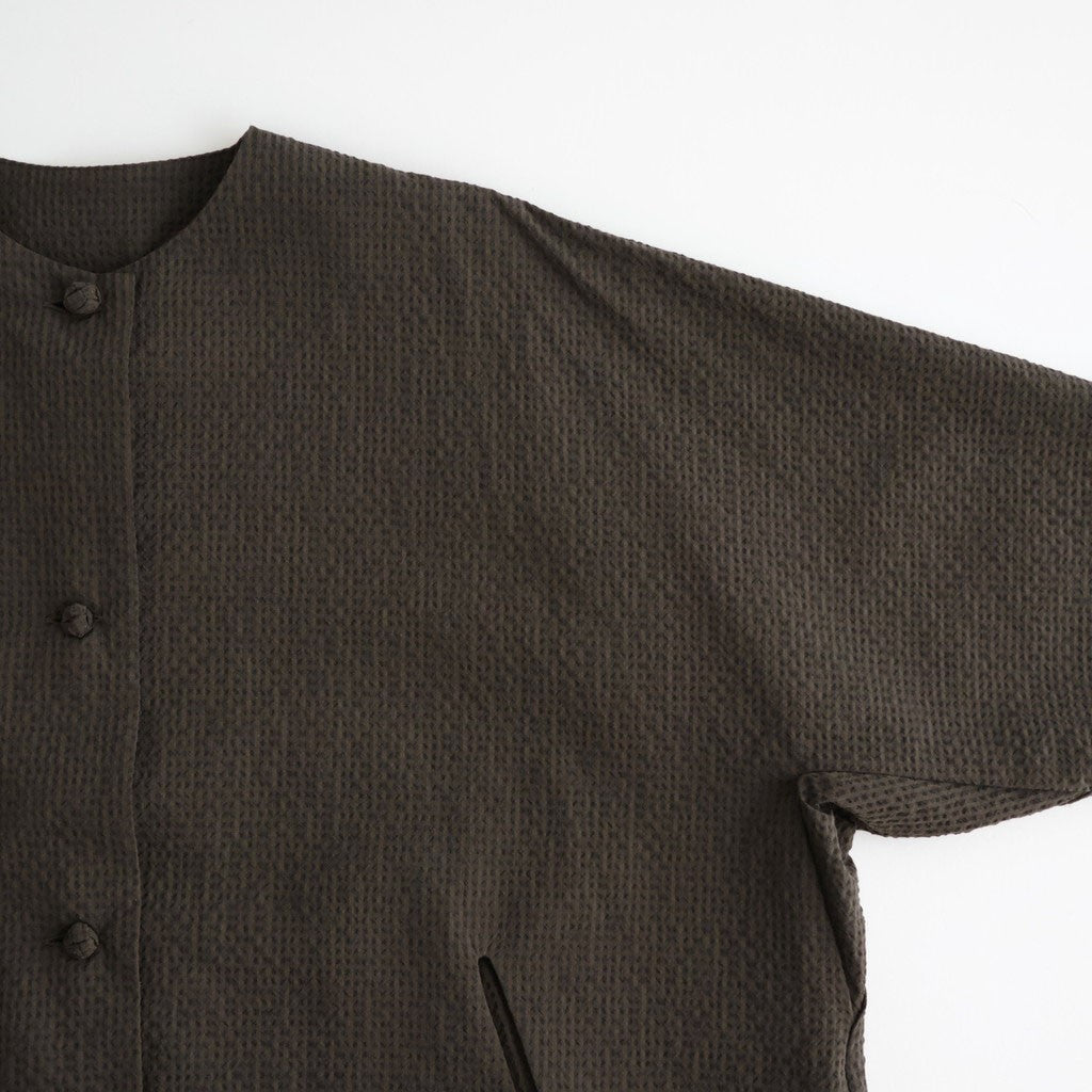 Verlaine Wool Cotton Coat #D.BR [A232262TC887]