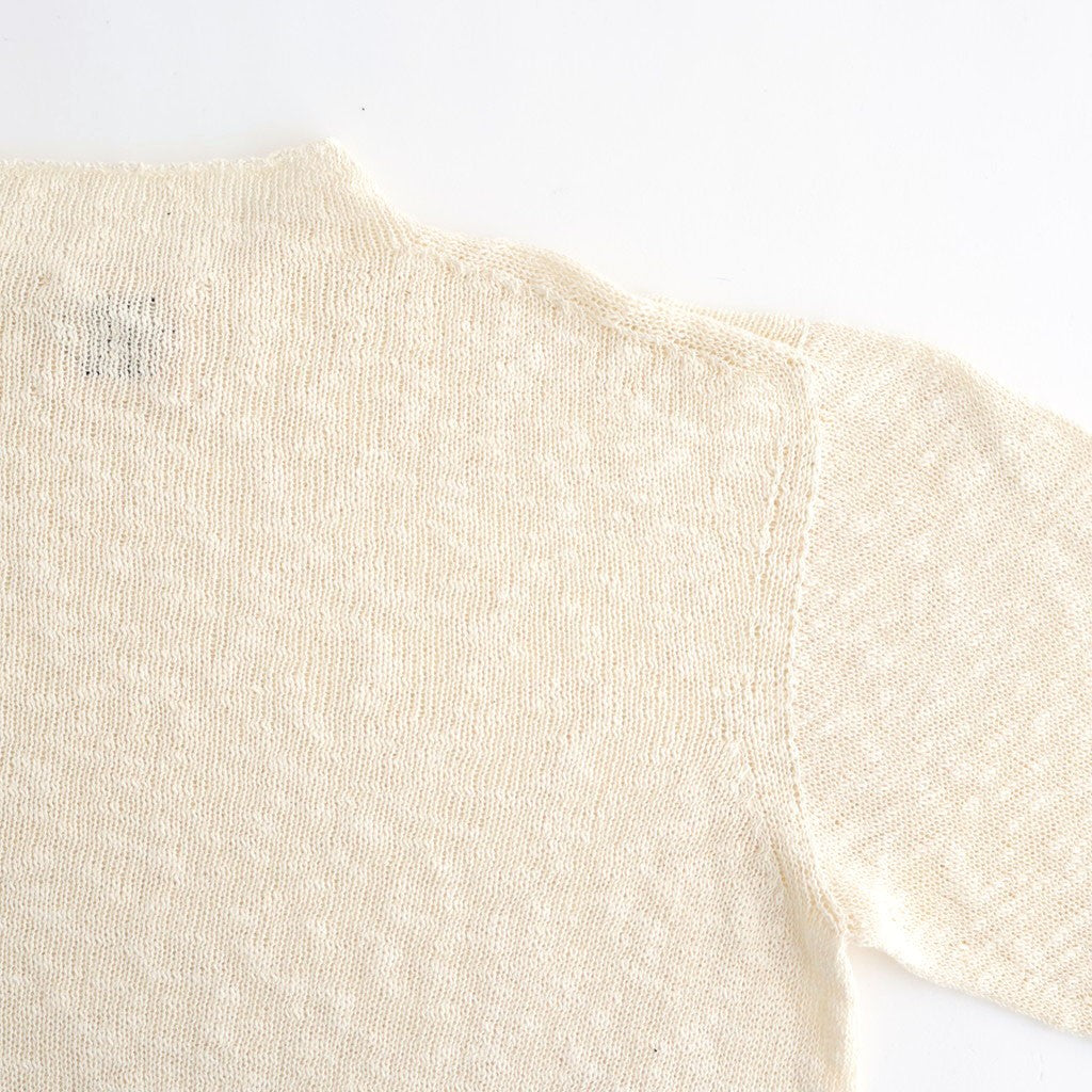cotton & silk slub yarn bottle-neck P/O #off white [WXSP-UW125]