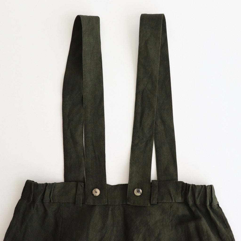 季節の夜 Poet suspender trousers #Moss green [TLF-225-pa003-Ldb]