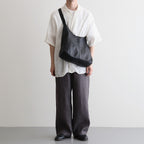 COW LEATHER ONE HANDLE BAG #9900 BLACK [SVMDSH2621]