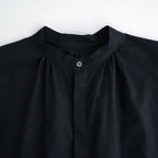 沈黙の音色 Flared blouse #Black [26F-SH001-CL]