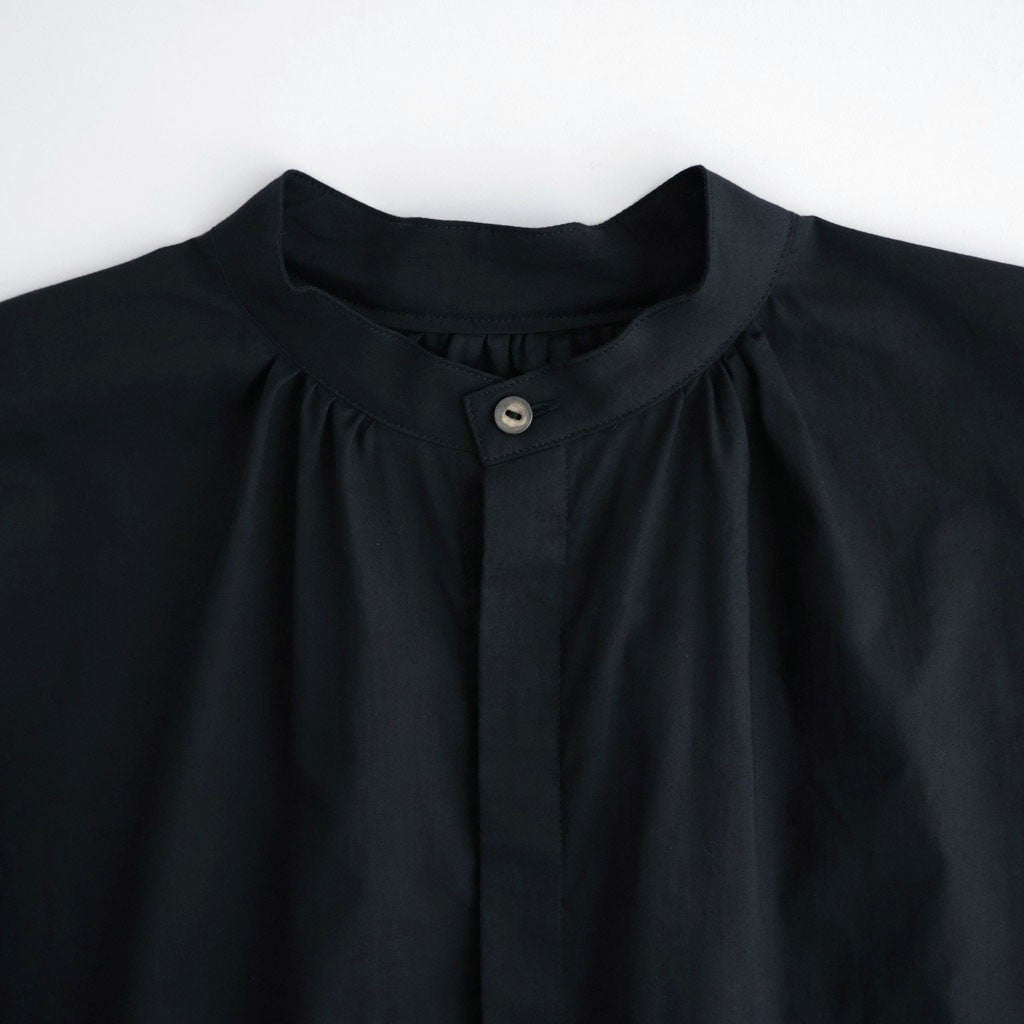 沈黙の音色 Flared blouse #Black [26F-SH001-CL]