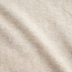 14GG PLAIN STITCH COTTON/NYLON/SILK CREW-NECK PULLOVER #8200 LT.BEIGE [NNSL26502]
