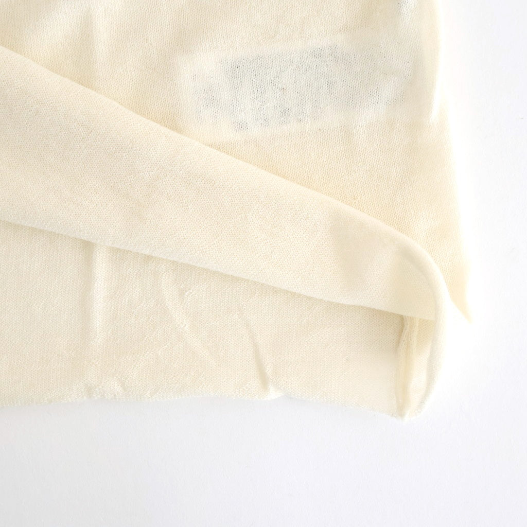 存在すること：Gathered sleeves sweater #ivory [13243-13109]
