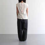 DROP CANDY BUTTON NO SLEEVE T #Natural [no.8194]