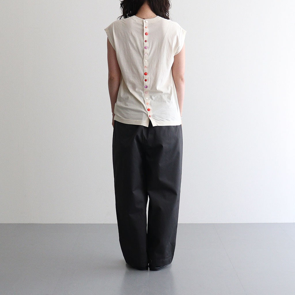 DROP CANDY BUTTON NO SLEEVE T #Natural [no.8194]