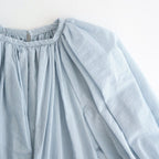 C/S P.S. GATHER SMOCK DRESS #Sax [no.8050]