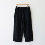 Wool cashmere beaver tuck pants #Black [TS243PT099]