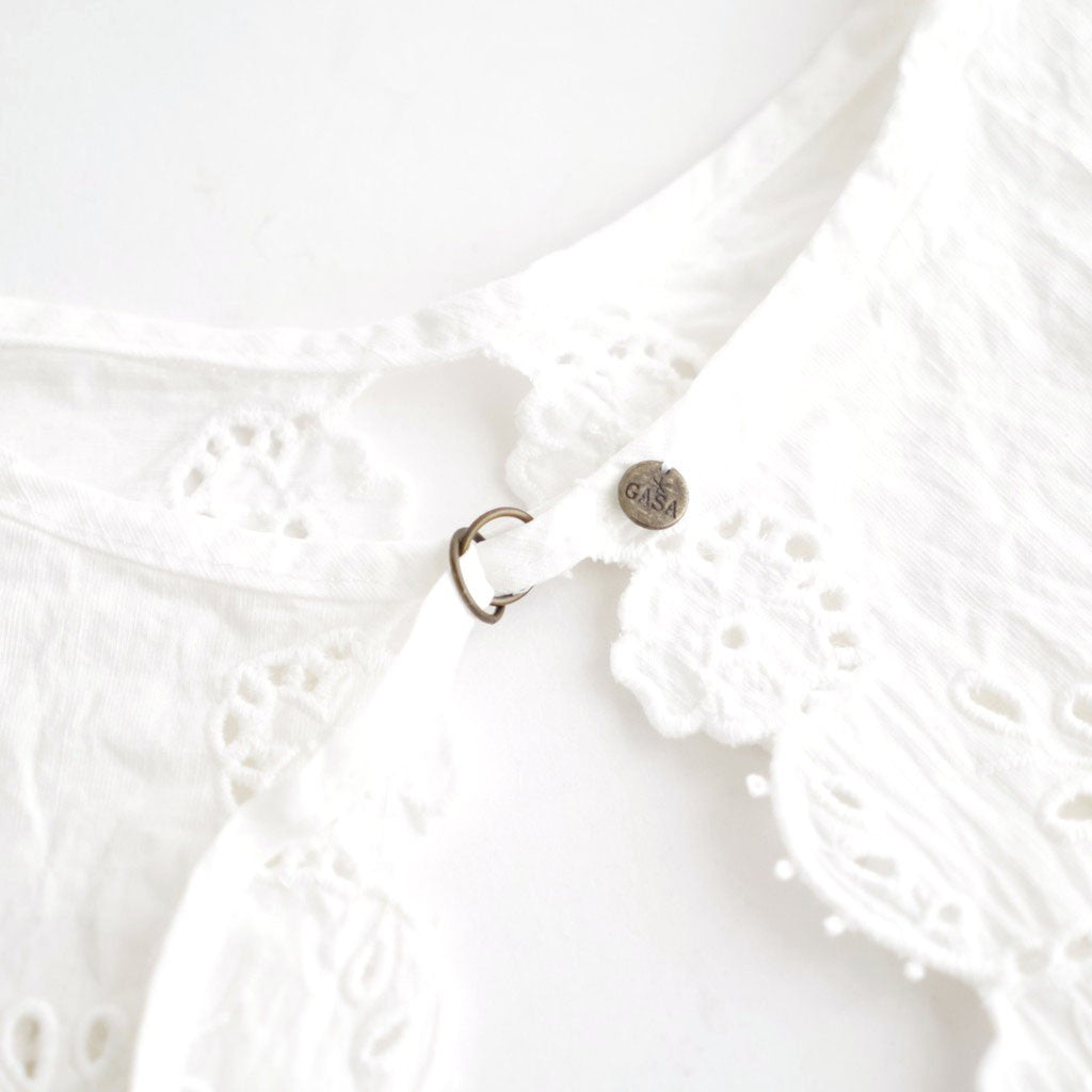 乾いた庭：付け襟 #white [13261-05516]