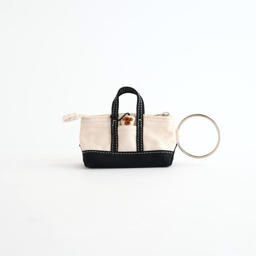 MINI MINI TOTE KEY RING #Black dog付き [no.8008]