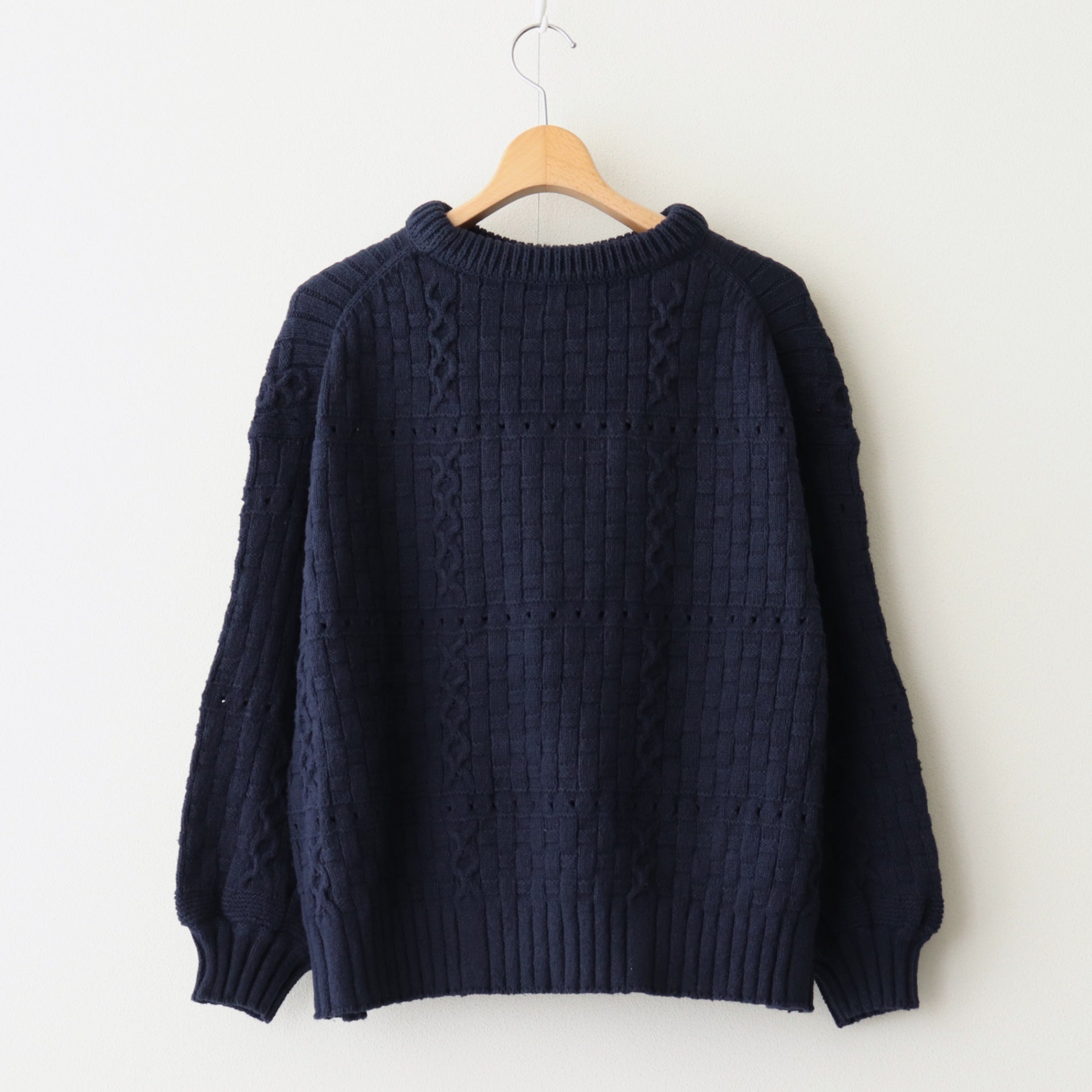 Recycled-Cotton Jumper #Navy [oni060]