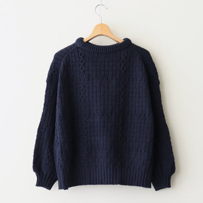 Recycled-Cotton Jumper #Navy [oni060]