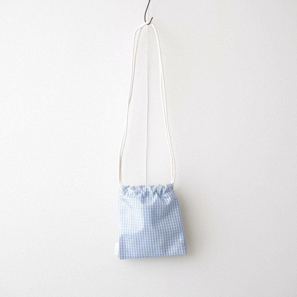 巾着POCHETTE #CHECK LT-BLUE [TMB-2586H]