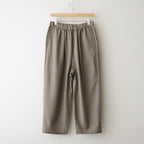 WOOL SERGE 2TUCK TAPERED EASY PANTS #8300 BEIGE [GNMDS2501WS]