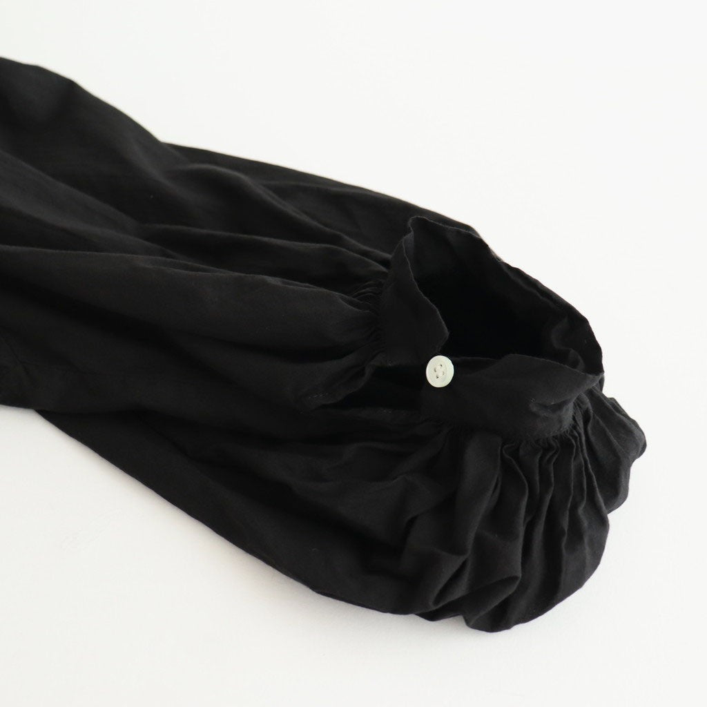 GARMENT DYE LAWN GATHER SMOCK #Black [no.7520]