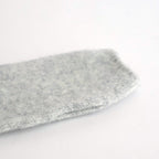 fine lambs wool fingerless gloves #light gray [WVFL-UW120]