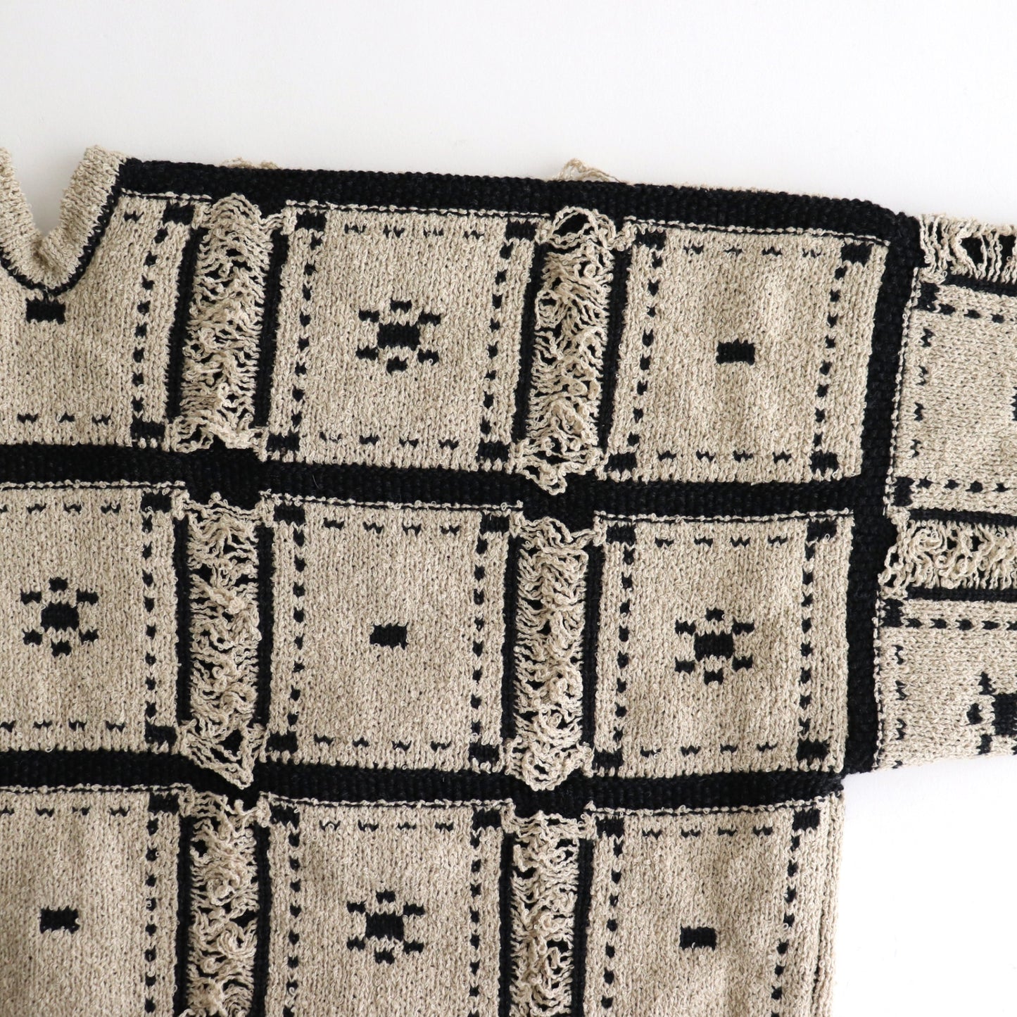 Blocked-Jacquard Jacket #Beige [oni056]