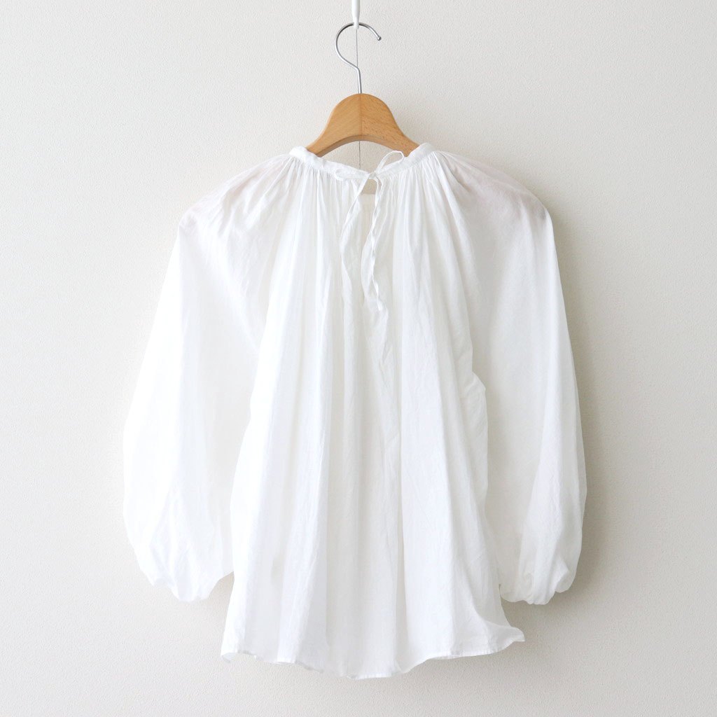 GARMENT DYE LAWN GATHER SMOCK #White [no.7520]