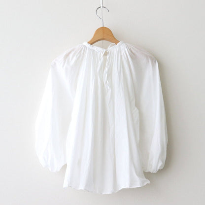 GARMENT DYE LAWN GATHER SMOCK #White [no.7520]