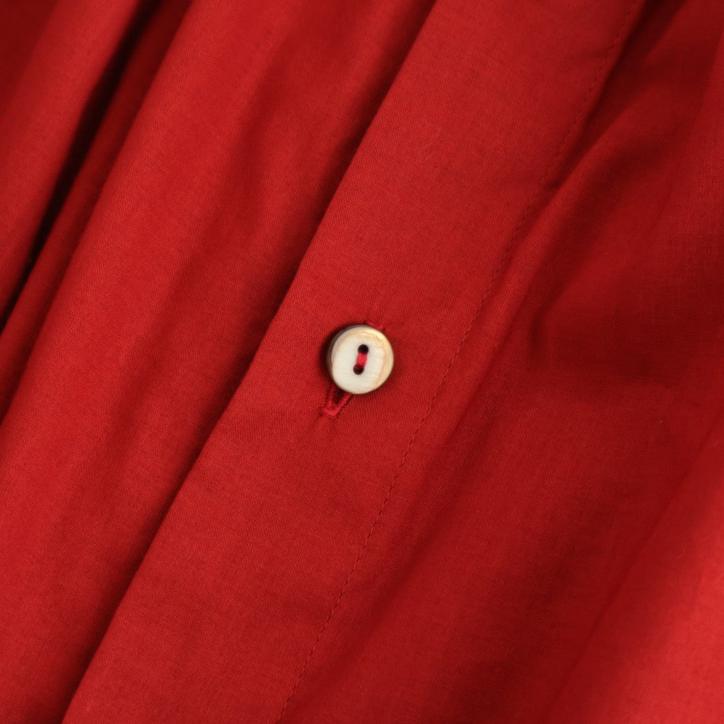 静寂の欠片 Back open garher dress #Agate red [TLF-126-op001-la]