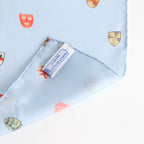 COAT OF ARMS SILK SCARF #Sax [no.7387]
