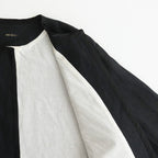 DENSELY LINEN TRIMING BOLERO #Black [no.7311]