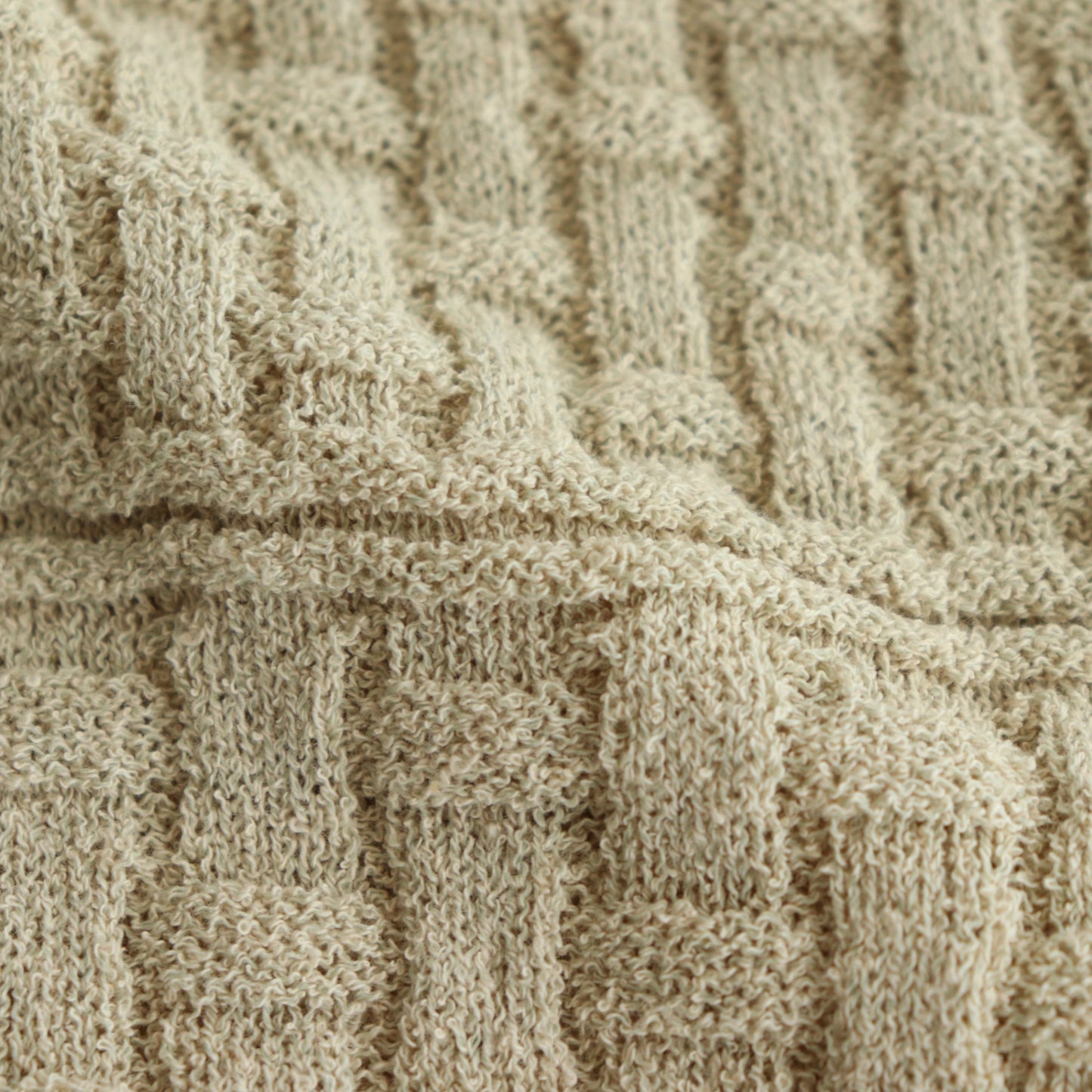 Cotton-boucle Basket Top #L.Beige [oni050]