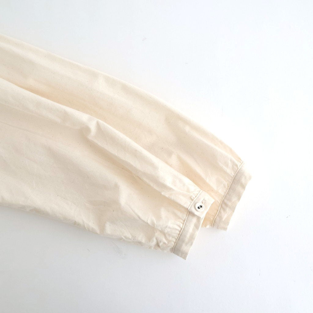 砂の記憶：Collarless shirt #ecru [11261-03107]