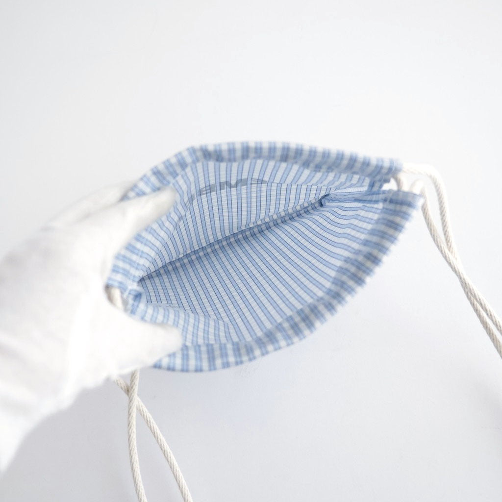 巾着POCHETTE #CHECK LT-BLUE [TMB-2586H]