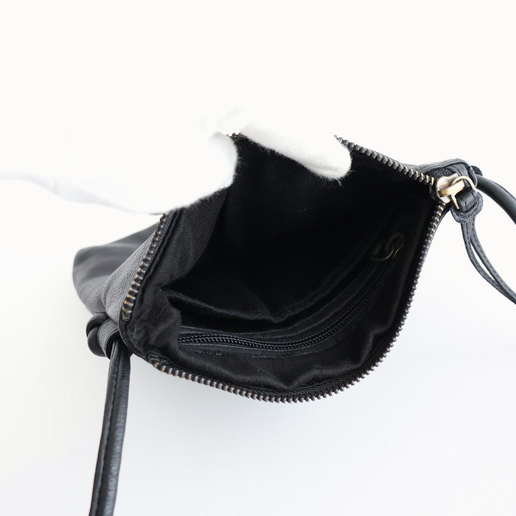 ALL PLAIN SHOULDER POUCH #9900 BLACK [SVMDS2501P]