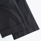 40s POPLIN PLAIN HEM PLEATS EASY PANTS #9900 BLACK [NSL25546]