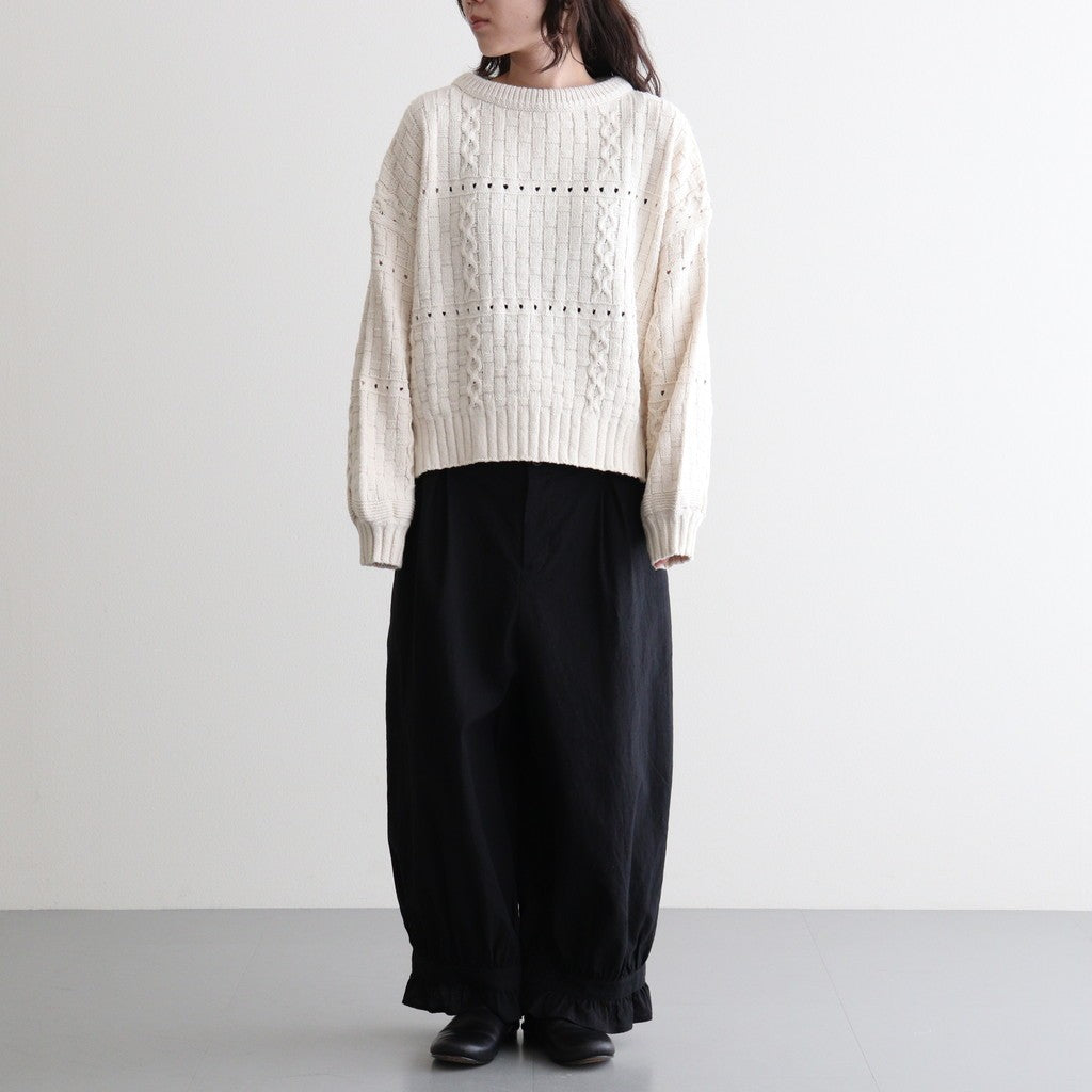 Recycled-Cotton Jumper #Ecru [oni060]