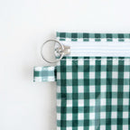 FLAT POUCH MEDIUM #GINGHAM GREEN [TMB-2565H]