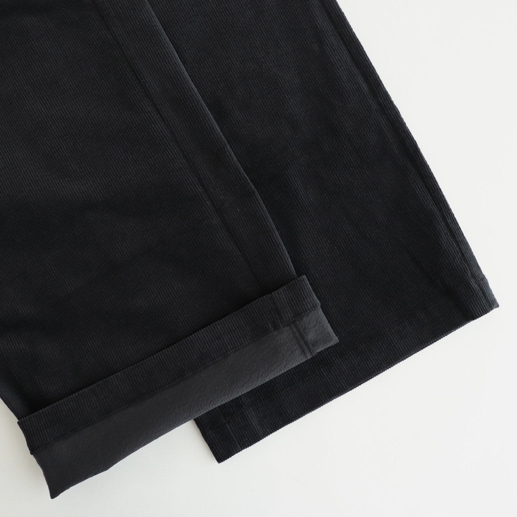 11WALE CORDUROY EASY WIDE PANTS #9900 BLACK [GNMDS2052CP]