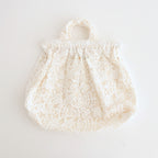 CROWN MOTIF LACE BAG #White [no.7532]