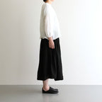 LINEN HEMP SMOCK BLOUSE #Off White [no.7421]