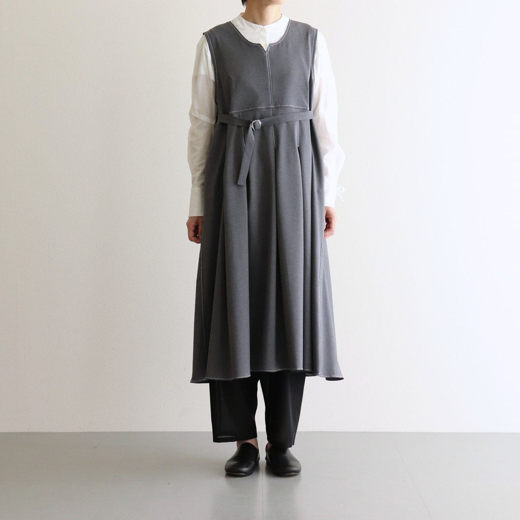 woolly like stitch dress #gray [1559-003] - DOKODO 三重県四日市市