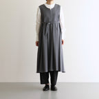 woolly like stitch dress #gray [1559-003]
