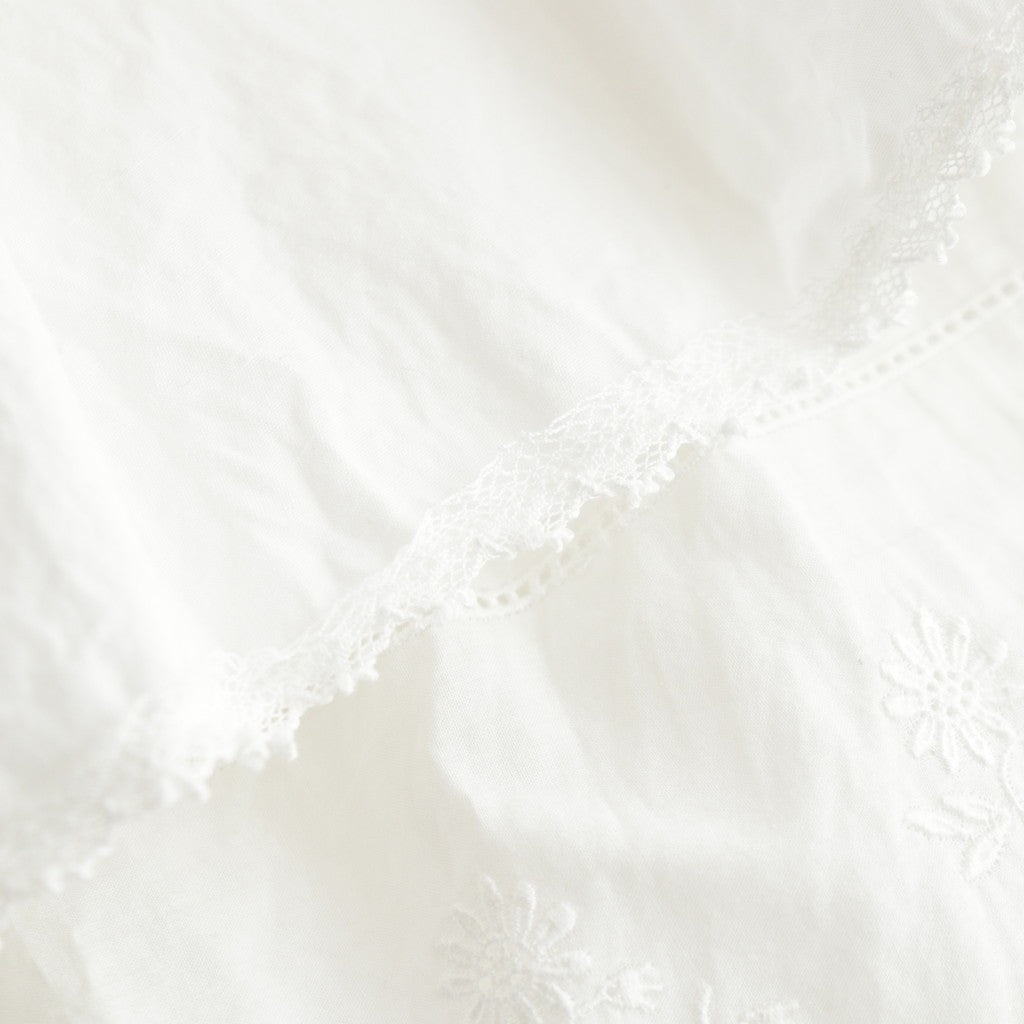波紋の仕事：Gathered lace skirt #off white [11261-04512]