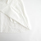 乾いた庭：ヘムレースオーバーシャツ #white [13261-05207]