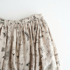 GRAFFITI GATHER SKIRT #Flax [no.7952]