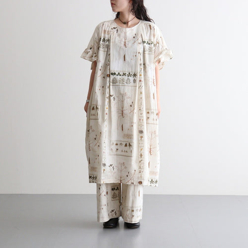 必然の輪郭：フレアスリーブワンピース #multicolor [13261-02411]