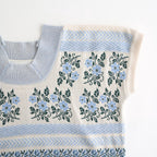 Flower Jacquard Knit Blouse #Off white [261807]