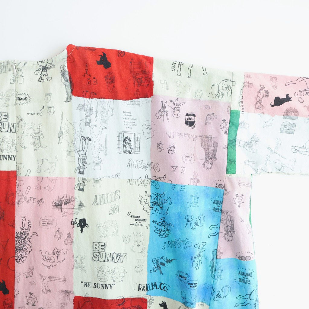 MOSAIC GRAFFITI PULLOVER DRESS #Multi [no.7964]