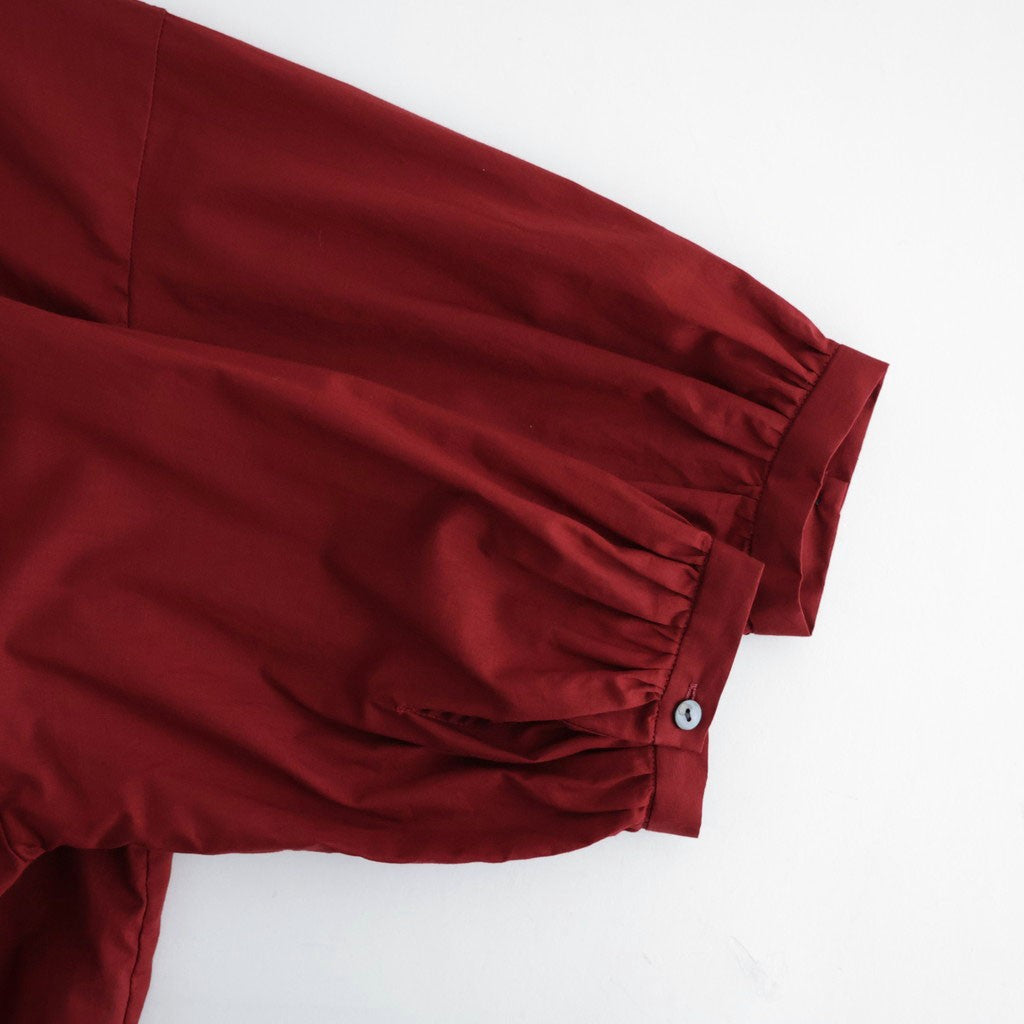 沈黙の音色 Flared blouse #Bordeaux [26F-SH001-CL]