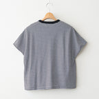 G.B. DROP T SHIRT W/ APPLE PATCH #Black Thin [no.8038]