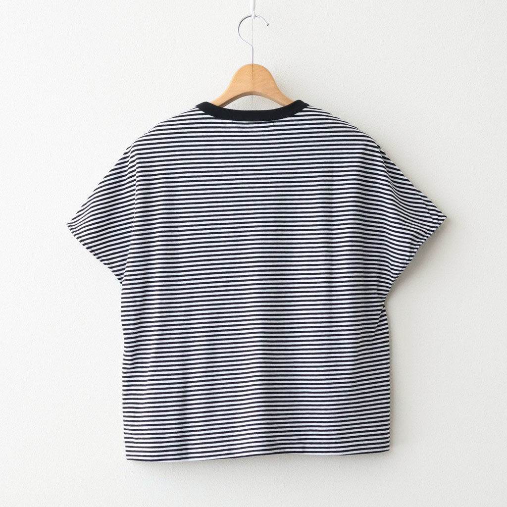 G.B. DROP T SHIRT W/ APPLE PATCH #Black Thin [no.8038]