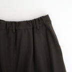 夜色：Tucked pants #A olive brown [13251-18113]