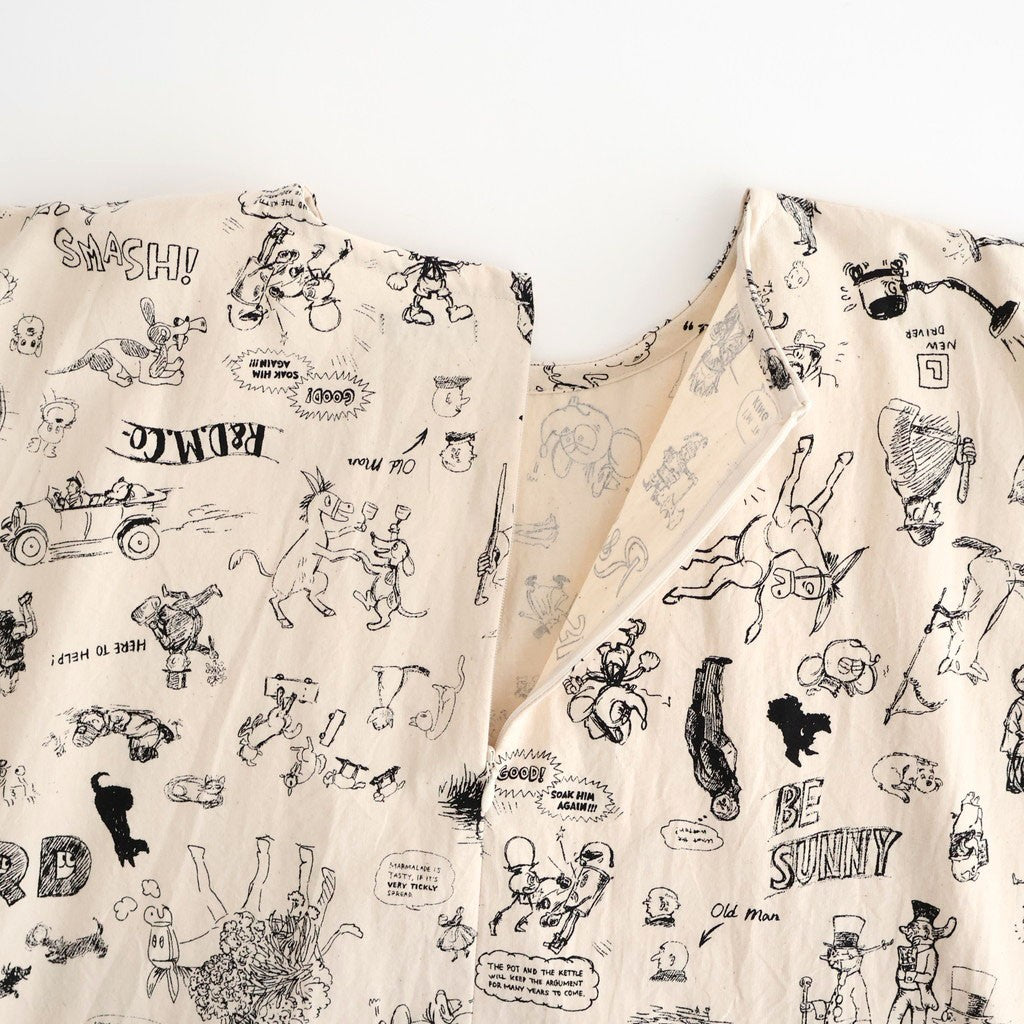 GRAFFITI PULLOVER DRESS #Natural [no.7943]